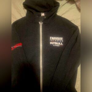 S Enrique Iglesias/Pitbull LIVE Grey Tour Hoodie